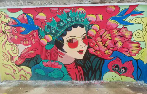 宁化墙体彩绘-网红墙