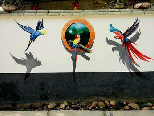 宁化视觉错位-3D墙绘设计