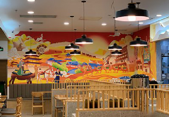 宁化商业空间彩绘介绍。