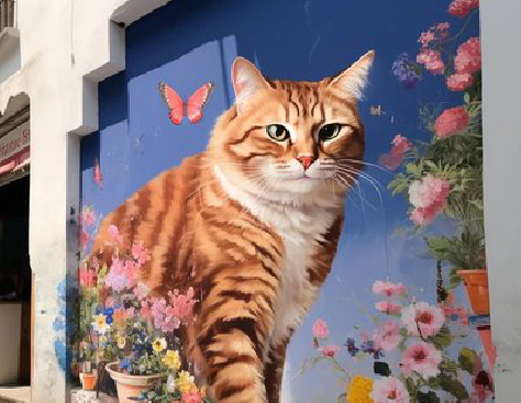 宁化自己绘制有个性的手绘墙