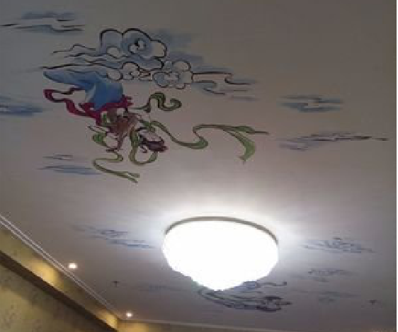 宁化如何快速绘制天花板上的手绘墙？