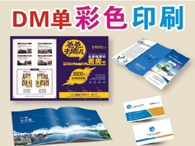 宁化单页印刷，色彩搭配简单。